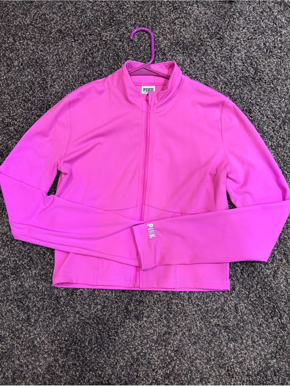 PINK Victoria's Secret Girls' Hot Pink Full-Zip Active Jacket (1 DAY LEFT!)